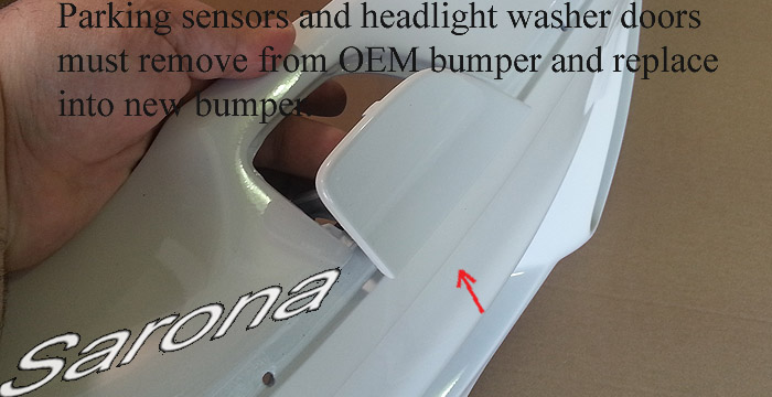 Custom BMW 7 Series  Sedan Front Bumper (2002 - 2004) - $690.00 (Part #BM-060-FB)